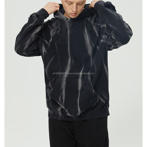 Sudadera con capucha Tie-dye hecha a mano para hombre Otoño e Invierno 420 sudaderas con capucha Gsm 100% algodón - Product Image 2