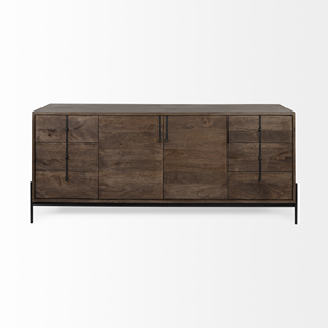 Silla de Comedor Moderna de Madera Maciza con Cajones y Puertas, Color Personalizado, Forma Cuadrada, para Muebles del Hogar - Product Image 1