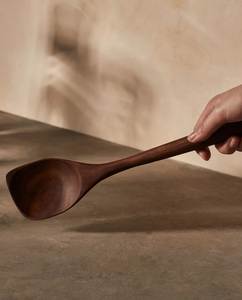 SOFIYA CRAFT Eco-Friendly Natural Wood Kitchen Utensil <b>Set</b> with Holder <b>Spatula</b> Spoon-Hand Wash Only - Product Image 3