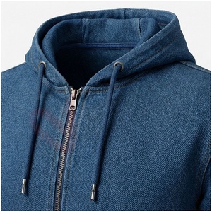 Conjunto Deportivo Azul para Hombre, Manga Larga, con Capucha y Cierre Frontal, Diseño con Bloques de Color, Corte Regular, para Otoño - Product Image 4