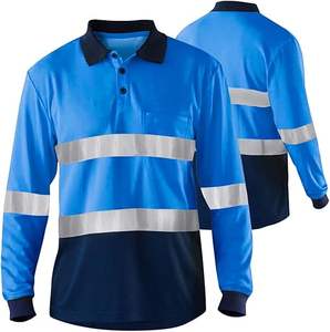 Camisetas de Seguridad de Alta Visibilidad para Hombre, con Bolsillo Frontal y Reflectantes para Construcción - Product Image 5