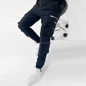 กางเกงกีฬาขายาวสำหรับผู้ชายกางเกงผ้าแคนวาสแบบปรับแต่งได้ตามต้องการ - Product Image 2