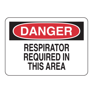 Signalisation réfléchissante : Respirateur requis en zone dangereuse pour les laboratoires et les zones industrielles - Product Image 3