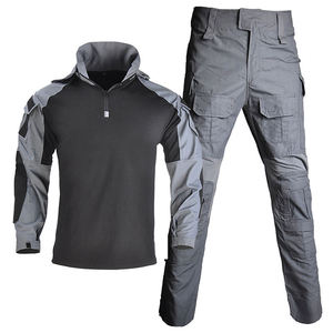Ensemble de tenue tactique unisexe en polyester/coton respirant et indéchirable pour l'extérieur, camouflage, uniforme de type grenouille, vente en gros - Product Image 6