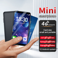 Smartphone sans caméra, mini téléphone portable Android 4 pouces sans caméra, 6+128 Go, double carte SIM, processeur MTK Octa Core, charge rapide