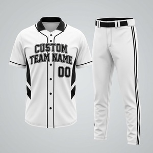 Uniformes de Béisbol Juveniles con Corte Atlético y Malla de Poliéster de Secado Rápido para Jugadores Júnior y Entrenadores de Liga - Product Image 2
