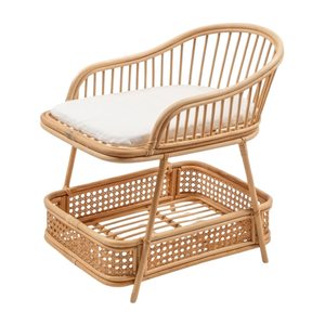 Table à langer en rotin pour poupées, jouet pour maison de poupée, prix d'usine, vente chaude, haute qualité, prix abordable, commande en gros, approvisionnement - Product Image 1