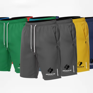 Shorts de sport pour hommes en coton de qualité supérieure, taille élastique, doux, respirants, légers, pour la gym et l'entraînement, vente en gros - Product Image 2