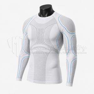 Custom Unisex <b>Long</b> <b>Sleeve</b> <b>Compression</b> <b>Shirt</b> Breathable Eco-Friendly Quick Dry Athletic Performance Rash Guard Sportswear - Product Image 5
