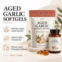 Capsules d'huile d'ail en gélules, complément alimentaire naturel à base de plantes, fournisseur en gros OEM sous marque privée pour les marques de nutrition