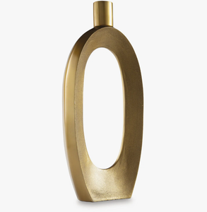 Con una superficie dorada lisa y brillante, ideal para salas de estar, dormitorios, mesas de comedor o vestíbulos de hoteles, este elegante florero. - Product Image 2