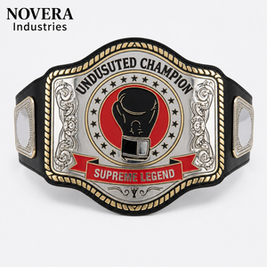 Ceintures de championnat de boxe unisexes en cuir PU imperméable, taille haute, automatiques, vente en gros, personnalisables avec logo OEM - Product Image 3