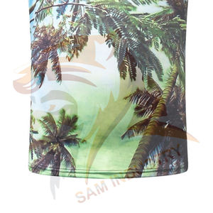 Camiseta transpirable de sublimación de tamaño personalizado para hombre, muy vendida, de alta calidad, 100% poliéster. - Product Image 5