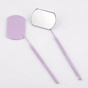 Top Selling Professional Oval Pattern Eyelash <b>Makeup</b> <b>Mirror</b> High Quality <b>Lighted</b> Handheld Magnifying Custom Logo Printing Best - Product Image 1