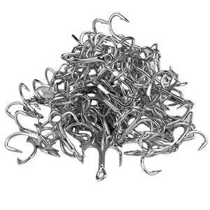 Anzuelos Circulares de Acero con Alto Contenido de Carbono y Púas Triples para Pesca con Cebo Vivo en Ríos - Product Image 3