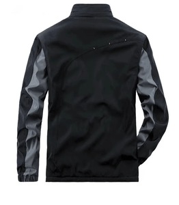 Chándal Deportivo para Hombre en Gris y Negro con Bloques de Color, Cierre de Cremallera en Manga Larga, Secado Rápido, Estilo Deportivo para Otoño, Corte Regular - Product Image 3