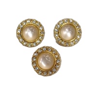Boutons perle strass 20L bouton de couture de bijoux