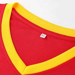 Conjunto de Uniforme de Baloncesto Rojo para Hombre, Color Sólido, Secado Rápido, Ropa Deportiva Tejida, Kit de Entrenamiento de Verano - Product Image 3