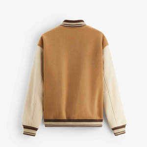 Chaqueta Varsity de Béisbol Delgada de Invierno para Hombre, Personalizada y de Alta Calidad, con Logotipo Frontal en Tela de Lona, Venta al Por Mayor - Product Image 2