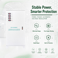 Stabilisateur de tension triphasé 50 kVA 380 V, régulateur automatique avec affichage LED pour usage domestique et professionnel