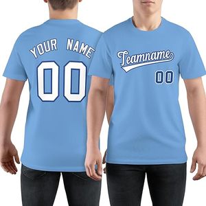 T-shirt vert personnalisé à manches courtes pour hommes, avec impression du numéro et du nom, col rond, coupe décontractée - Product Image 4