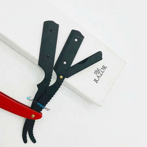 มีดโกนสเตนเลสสตีลขายส่ง พร้อมใบมีดเปลี่ยนได้ โลโก้สั่งทำได้ สำหรับโกนหน้า โกนตัว โกนบิกินี่ ดีไซน์คลาสสิก - Product Image 2