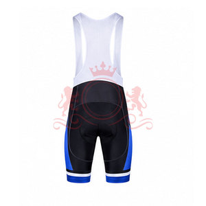 Ensemble maillot et short de cyclisme pour homme, bleu, blanc, noir, manches courtes, fermeture éclair sur le devant, pour adultes - Product Image 6