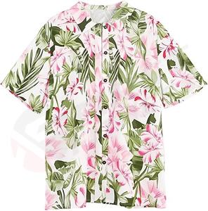 Camisa de Manga Corta para Hombre, Diseño Personalizado, Ropa de Playa de Verano, 100% Algodón Satinado, Tejido de Punto, Casual, Vacaciones, Hawaiana - Product Image 6
