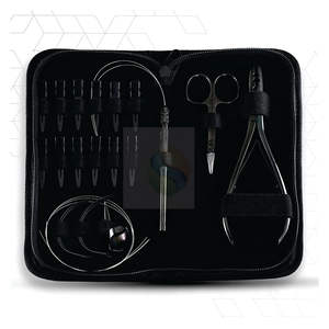 Kit de Herramientas Profesionales para Extensiones de Cabello con Alicates de Crimpado de 2 Orificios – Juego Completo de 12 Piezas para Salón - Product Image 4