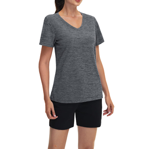 Wholesale Customized Logo Women Sports T <b>Shirts</b> High Stretch Fabric Female Active Wear Training Gear Clothing T <b>Shirts</b> - Product Image 1