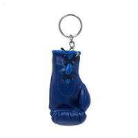 Porte-clés Gants de Boxe en Cuir de Vachette Véritable Respirant et Écologique, à Lacets, Logo et Couleur Personnalisables, pour Suspension Voiture, Sac à Main ou Sac à Dos