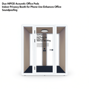 Cabines acoustiques de bureau Duo HIPOD, cabine d'intimité intérieure pour les appels téléphoniques, améliore l'insonorisation du bureau - Product Image 2