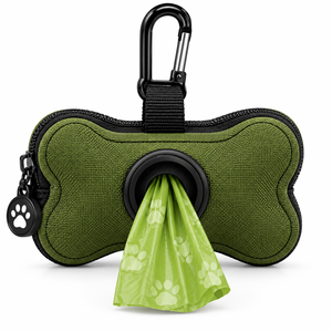 Distributeur de sacs à déjections canines personnalisé OEM avec mousqueton, support de sacs à déjections rechargeable de forme personnalisée pour marques - Product Image 1