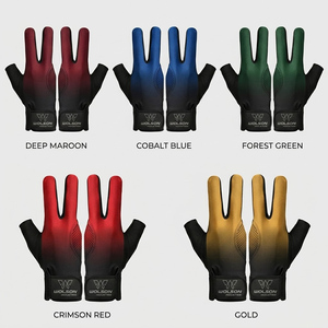 Guantes Profesionales Ligeros de Poliéster/Lycra para Billar y Snooker, Deslizamiento Suave, Ajuste Ajustable para Uso Unisex - Product Image 3