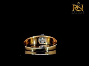 Bague solitaire de luxe pour homme avec diamant de laboratoire taille coussin 2 carats couleur DEF |   Bague solide en or 9K 14K 18K, bijoux fins, taille personnalisée - Product Image 6
