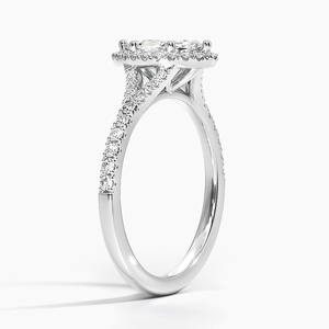 Anillo BOJ 0104 con Corte Marquesa, Plata 925, Engaste de Puntas con Halo, Anillo Solitario con Diamante de 2ct, Color D, VVS1, Moissanita Certificada por GRA - Product Image 2