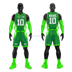 Ensemble de maillots de basket-ball pour hommes, respirant, grande taille, design uni personnalisé, 100% polyester, prix bas - Product Image 1
