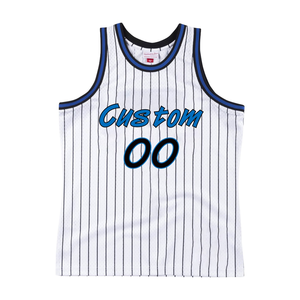 Maillot de basket Rexfit Sports unisexe sans manches en mesh, design rayé Grady numéro 1, respirant, 100% polyester - Product Image 1
