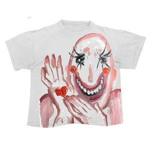 ยัวร์แกรนด์เสื้อยืดแขนสั้นสีขาวสำหรับผู้ชายโอเวอร์ไซส์สตรีทแวร์คอกลมพิมพ์ลายดีไซน์เจอร์ซีย์ฟิต - Product Image 4