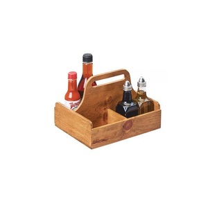 Artisan Sustainable Durable Handmade Wooden <b>Caddy</b> for Home Organization Dining Table <b>Kitchen</b> Counter Bathroom Storage Gift - Product Image 4