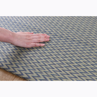 Matras Lantai Puzzle Serat Alami Tanpa Pinggiran Buatan Mesin Anti-Selip Gaya Japandi Modern 4 Variasi Warna Seri PEER 70x70cm