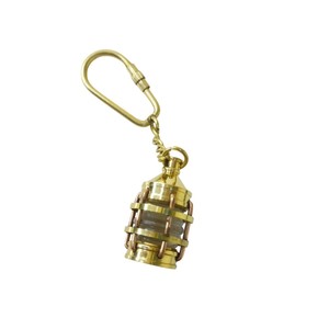 Llavero de Linterna Náutica de Latón Macizo Hecho a Mano, Lámpara de Barco Roja en Miniatura Vintage, para Regalos Marítimos y Decoración de Embarcaciones - Product Image 2