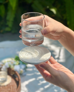 Natural Mother of Pearl <b>Coasters</b> Handmade Round <b>Drink</b> <b>Coasters</b> Coastal Style for Coffee Table Decor Dining Room from Vietnam - Product Image 4