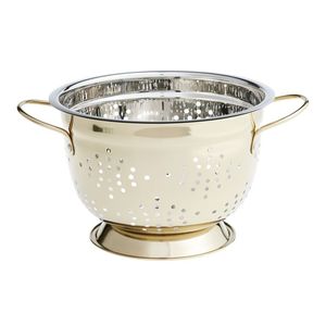 Modern Design Stainless Steel Metal <b>Colander</b> For Washing Salad Leaves Fruits Pasta And Fresh Vegetables - Product Image 1