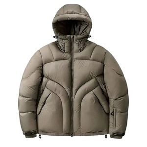 Breathable OEM Wholesale Custom Navy Blue Men's Lightweight Quilted Puffer <b>Jacket</b> Winter Windproof Quick Dry - Product Image 3