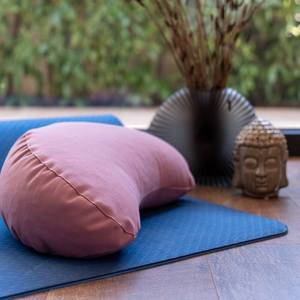 Multiriver Meditation Cushion Cotton Canvas Washable Durable Yoga Exercise Pillow Adult Round <b>Navy</b> Blue Stadium Massage - Product Image 2
