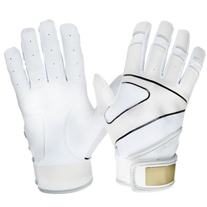 Guantes de bateo de béisbol de calidad profesional, hechos con cuero Cabratta 100% de primera calidad, con logotipo y diseño personalizados. - Product Image 2