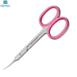 Portable High Quality OEM Curved Stainless Steel Cuticle & <b>Nail</b> <b>Scissors</b> with Steel Handles Autoclavable Right-Handed <b>Nail</b> Art - Product Image 2