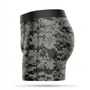 <b>Men's</b> <b>Compression</b> <b>Shorts</b> Mid Waist Breathable Quick Dry 100% Polyester Canvas Drawstring Closure Sporty Style - Product Image 3