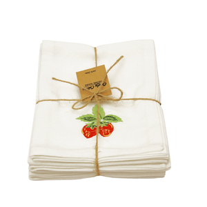 Serviette de table carrée personnalisée en coton et lin, faite à la main, réutilisable, avec broderie personnalisée pour événements de mariage - Fournisseur en gros - Product Image 4